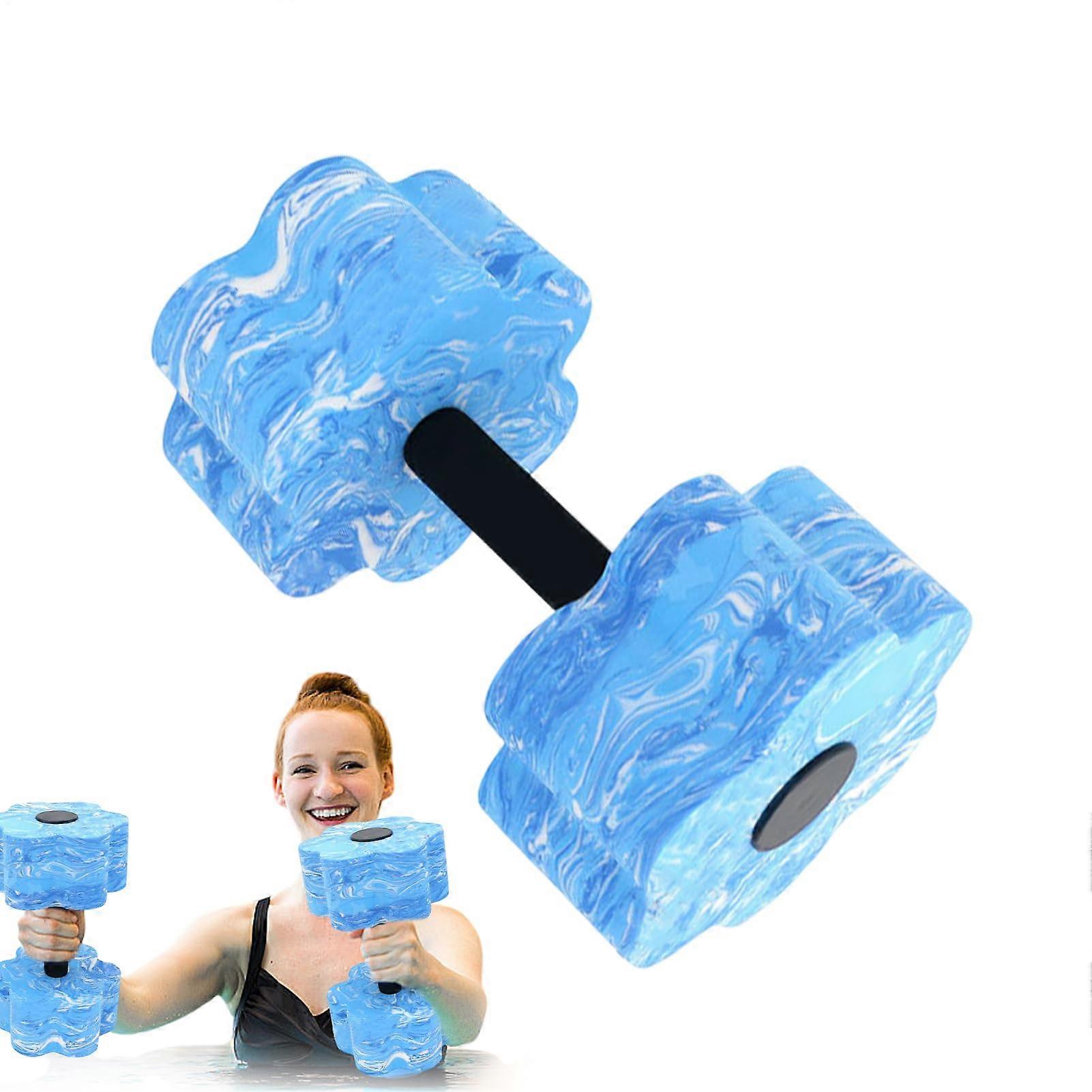 Water Dummies, Water Dumbbells for Pool Exercises  Blue and White