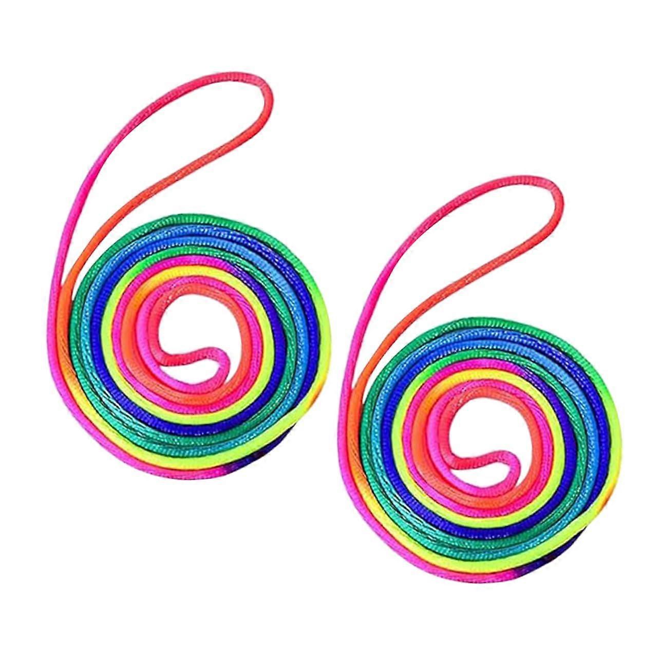 Flower Rope Set of 2 for Finger Coordination Games, Portable Fabric Hand Game Ropes for Outdoor Activities