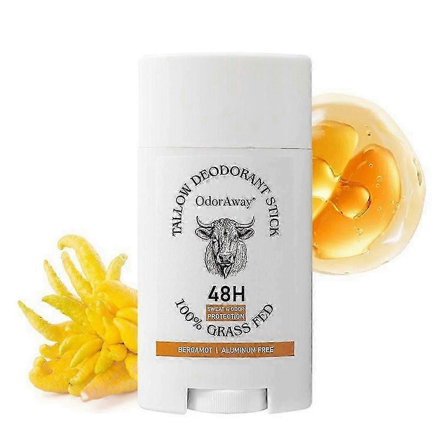 Extra Strength Tallow Deodorant Stick - Natural & Portable for Sensitive Skin