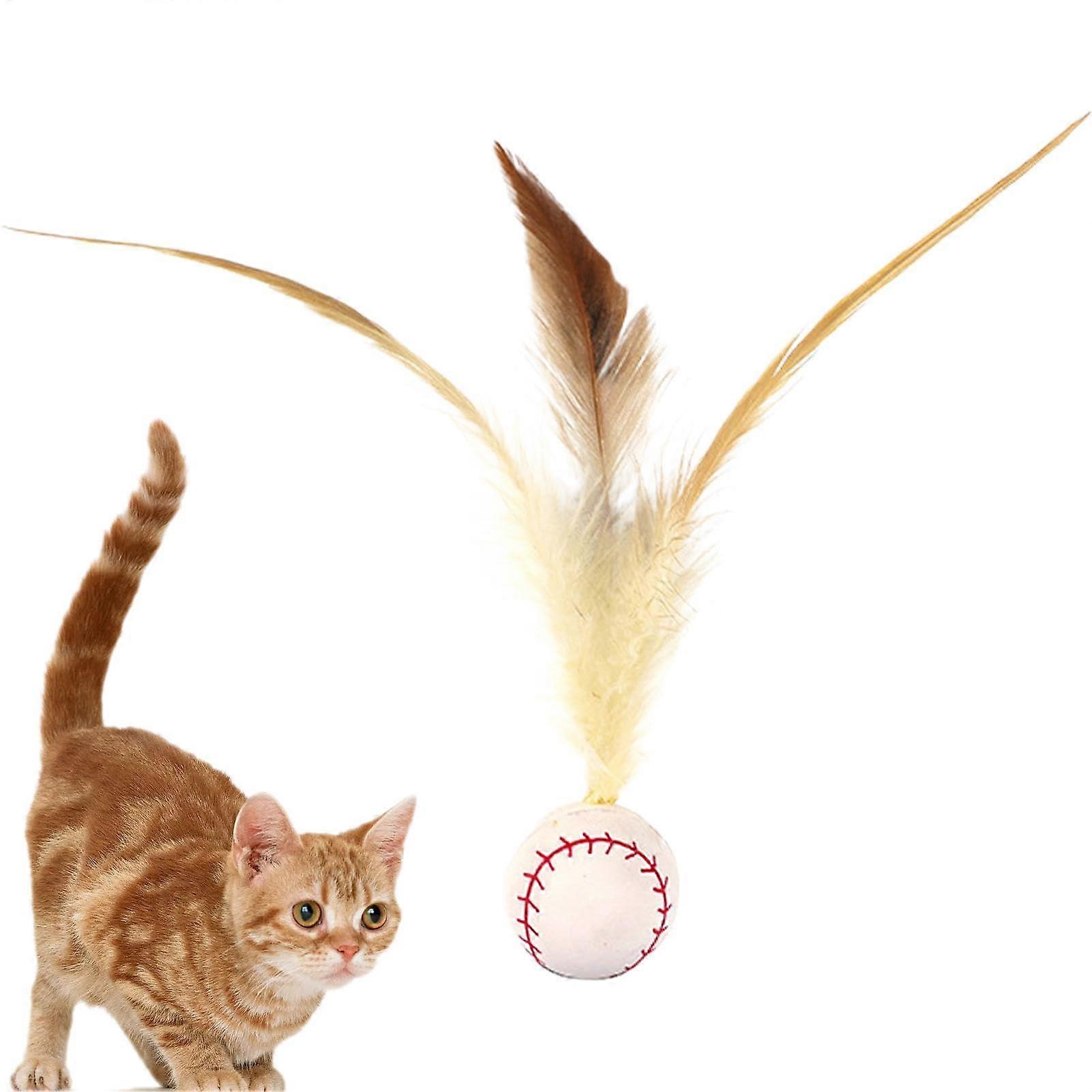 Shuttlecock Bounce Cat Toy - Interactive Chew Ball for Cats and Dogs - Durable Pet Hunting Game - Fun Fidget Toy
