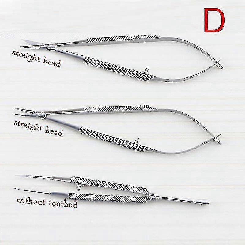 3pcs/set 12cm Ophthalmic Microsurgical Instruments Needle Holder Micro Scissors Tweezers Hand Surgery Tools