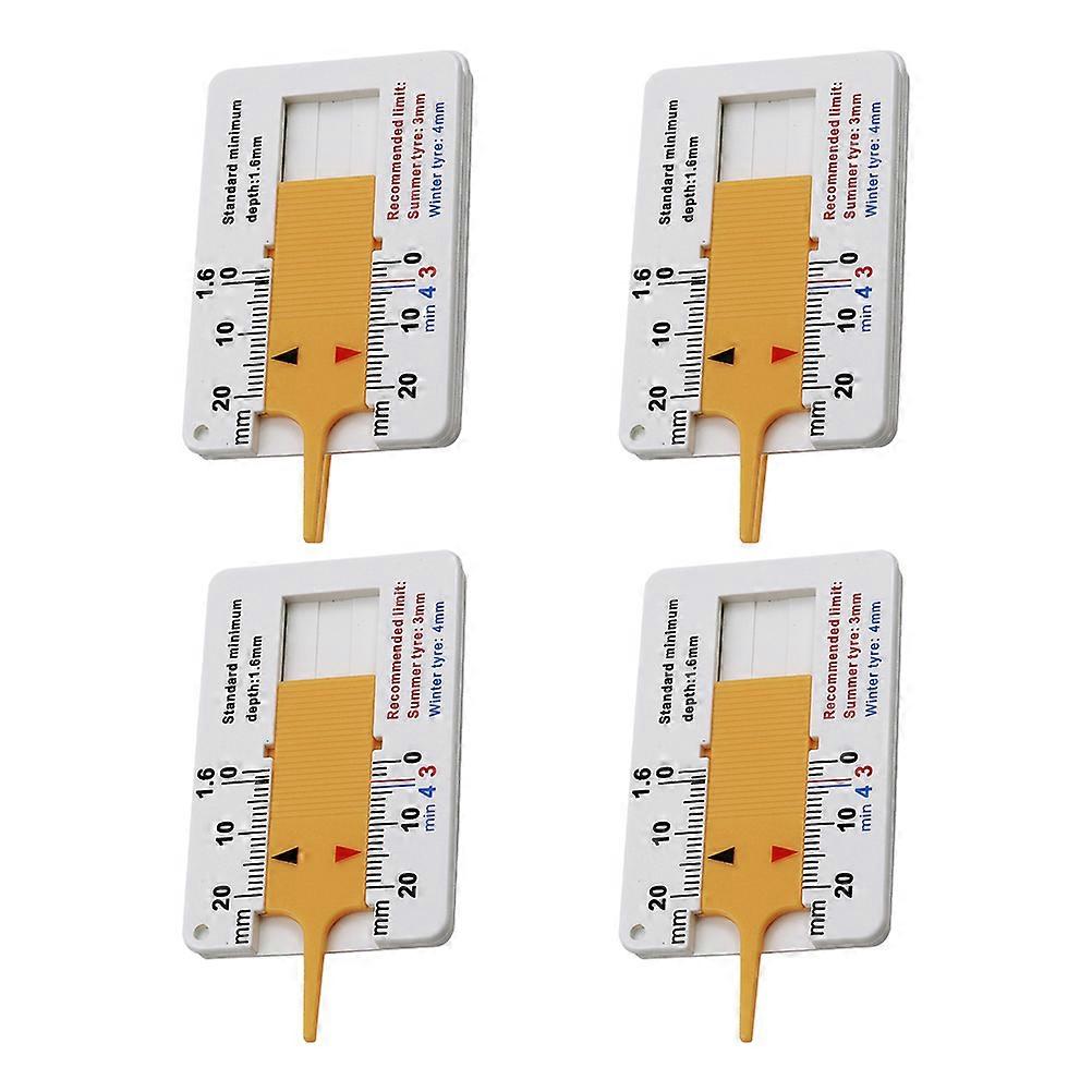 Tire Measure Tool Depth Fine Workmanship Plastic Material For Mechanics