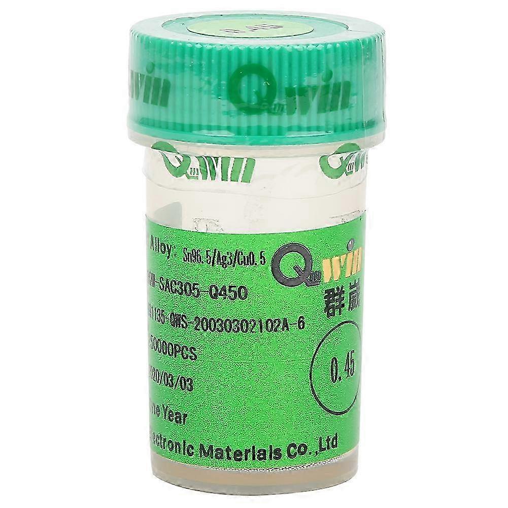 LeadFree Solder Ball Tin Shpere 25W for PCB Board Soldering Reballing Accessories 0.45mm
