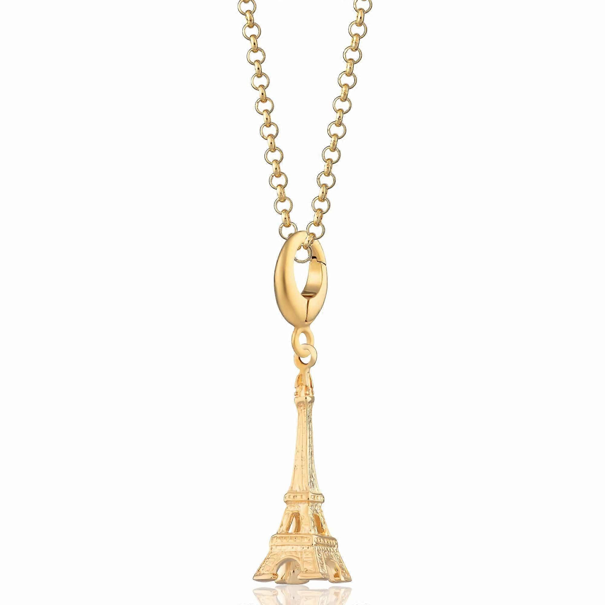Gold Plated Eiffel Tower Necklace CNGEI-1