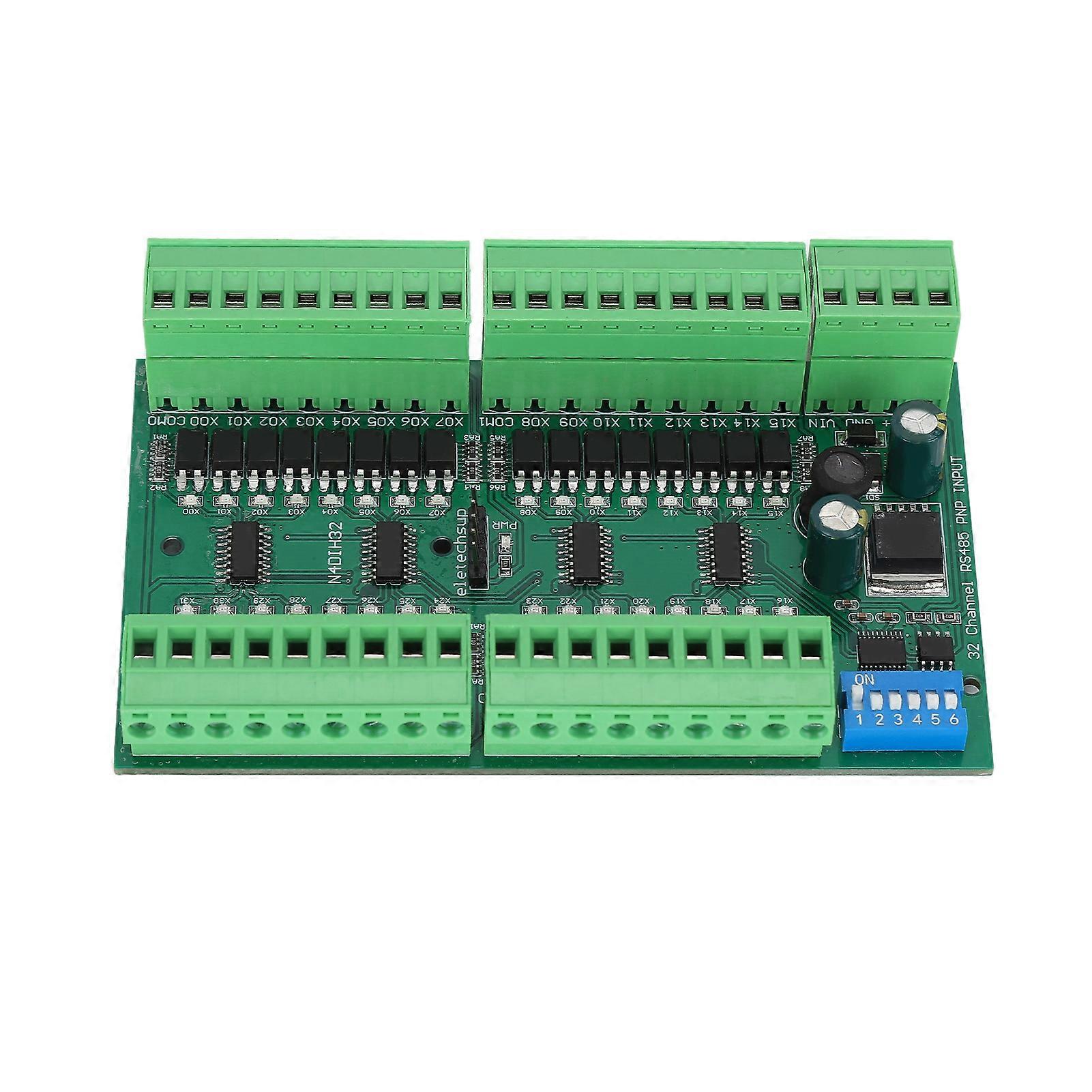 RS485 Input Controller 32 Channel DIN Rail Isolated PLC Switch Quantity Acquisition Board