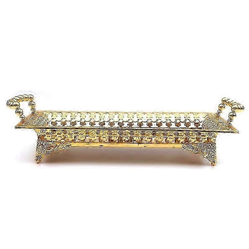 European Delicate Fruit Plate, Luxury Gold Tray, Fruit Plate, Home Cake Tray bs