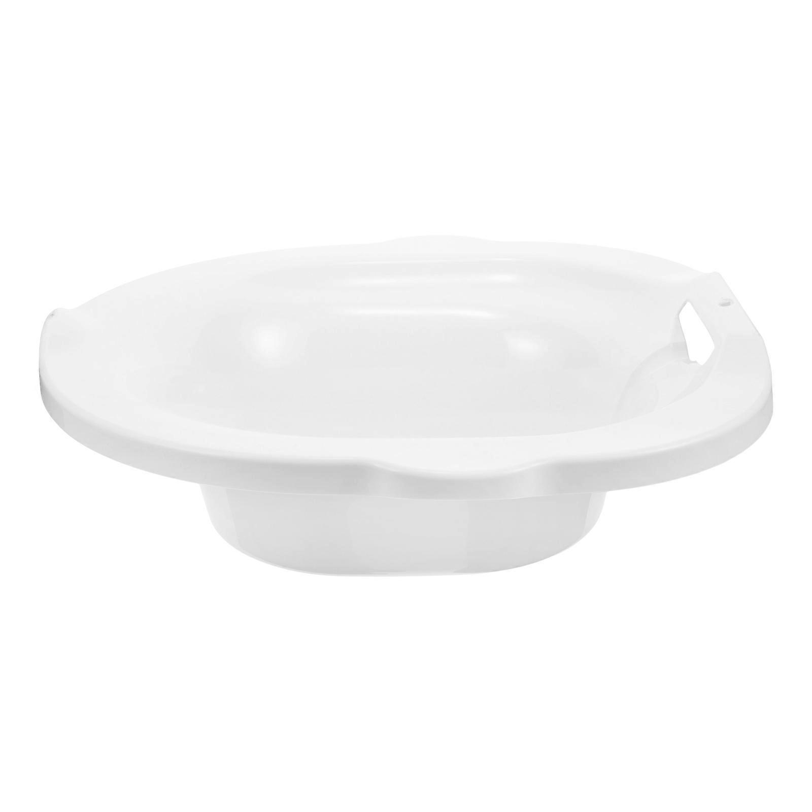Sitz Bath for Postpartum Care White PP with Deep Soaking Space and Ergonomic Design for Home Use