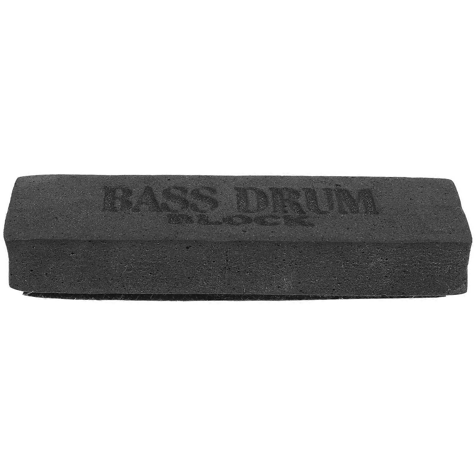 Bass Drum Accessories Kick Block Drum Simple Structure for Professional Players Black 12x3.7cm