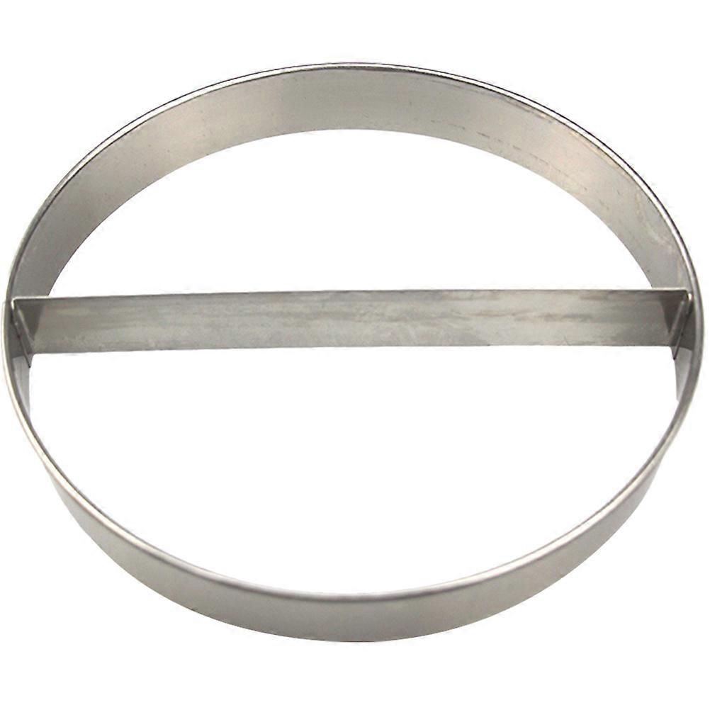 It sounds like you're describing a **Stainless Steel Pizza Saucing Ring**, a useful kitchen tool for both pizza and pastry making. Here's a clear and