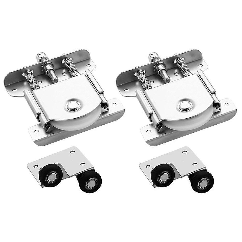Door And Window Pulleys Smooth Operation Drawers Steel Material 2 Sets