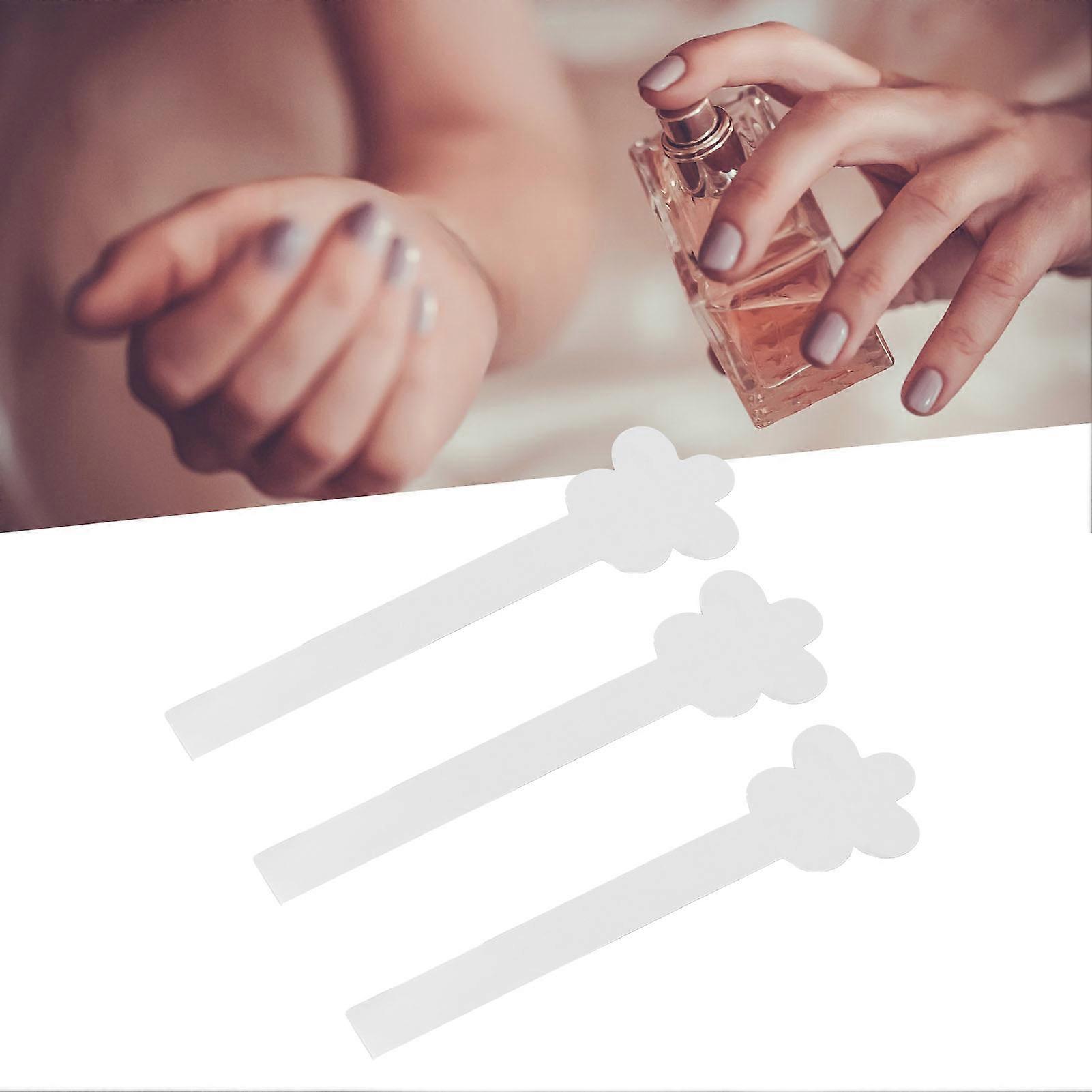 200pcs Perfume Test Paper Flower Shape Disposable Essential Oils Strips for Fragrances Testing 