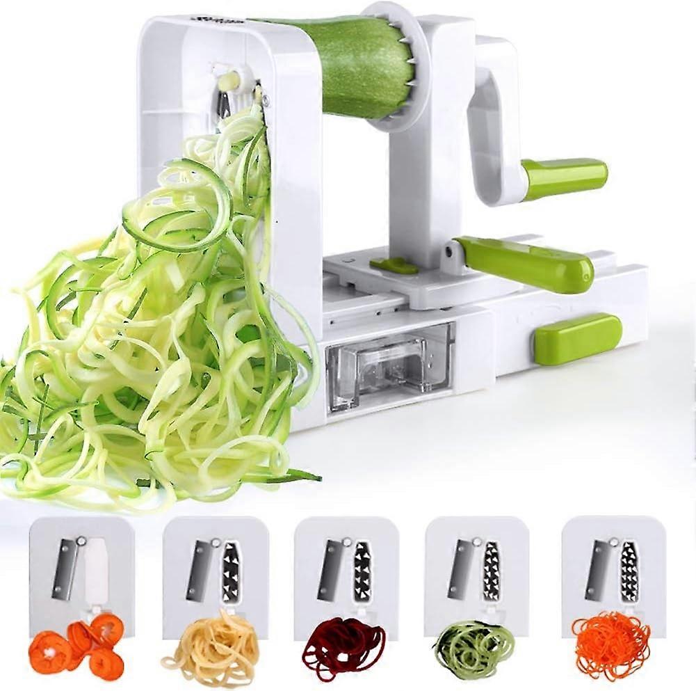 HG Spiralizer 4 -Blade Vegetable Spiralizer Foldable Spiral Slicer Zucchini Noodle Veggie Pasta Spaghetti Maker