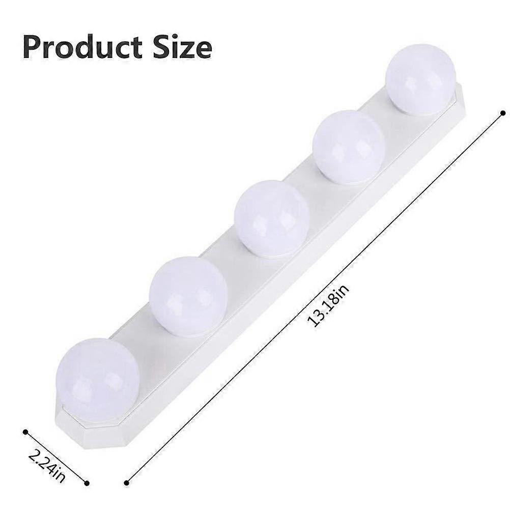 Portable LED Vanity Mirror Lights USB Rechargeable for Bathroom Dressing Room Vanity Table with 3 Lighting Modes