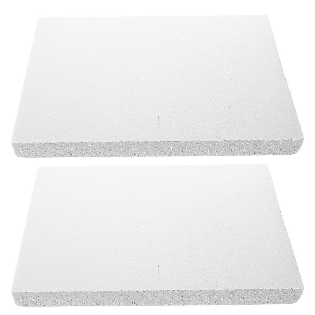 Craft Foam Blocks Diorama Crafting For Hobbyist Projects Rectangular White 40.00X30.00X2.00CM Modeling Landscape Scenery 2Pack