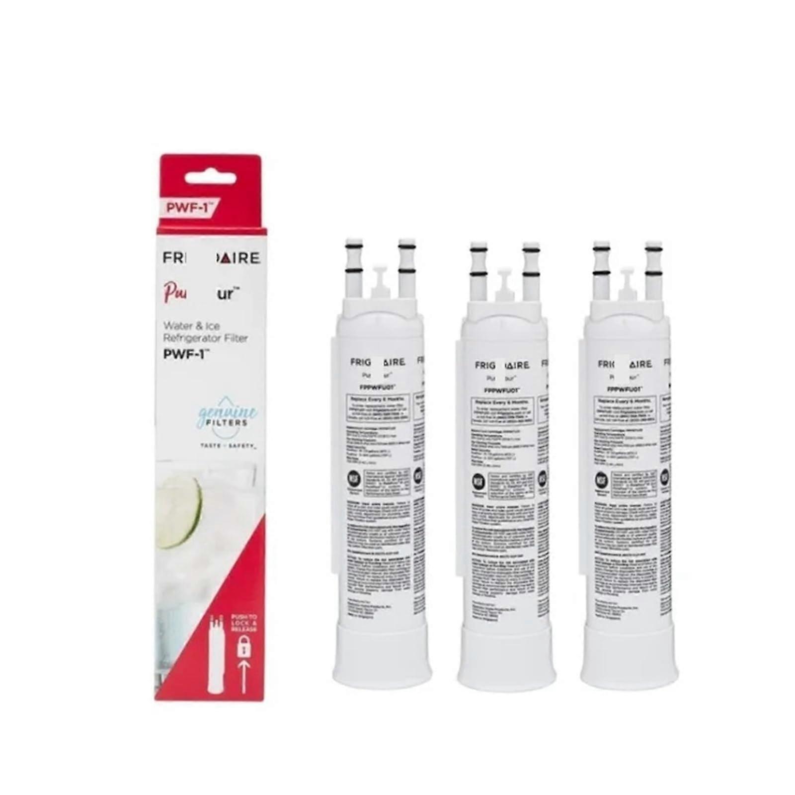 Replacement refrigerator water filter FPPWFU01, compatible with PWF1 (FPPWLU01), compatible with Frigidaire, Pure Pour, Ultra II (PAULTRA2) (3pcs).
