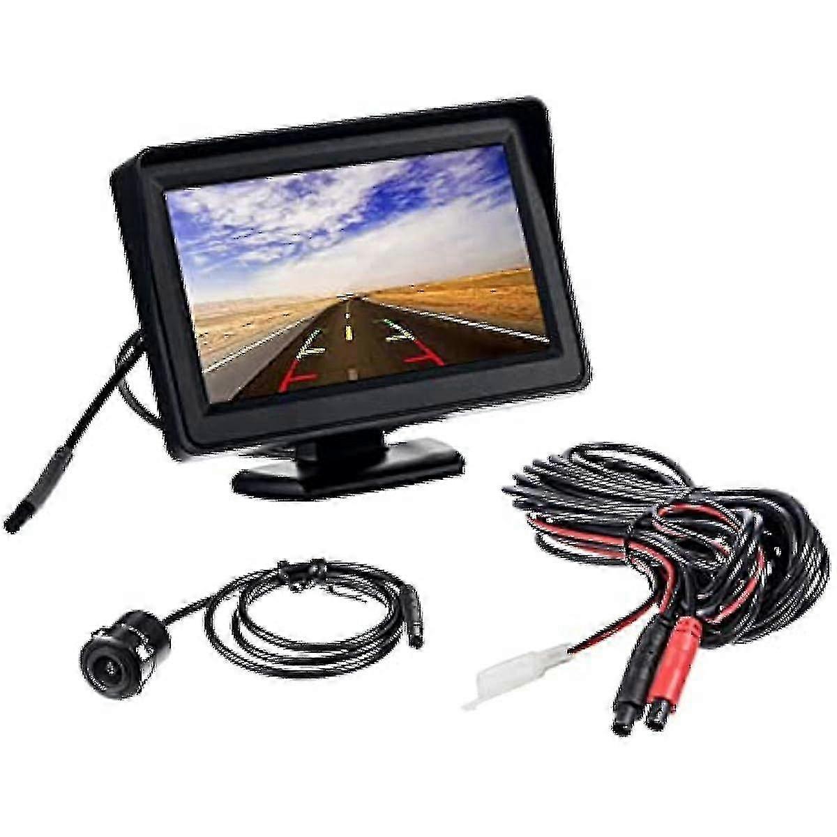 4.3 Inch TFT LCD Reversing Camera System with HD Parking Camera for Truck & Pickup - Waterproof Safety Monitor by Yalo