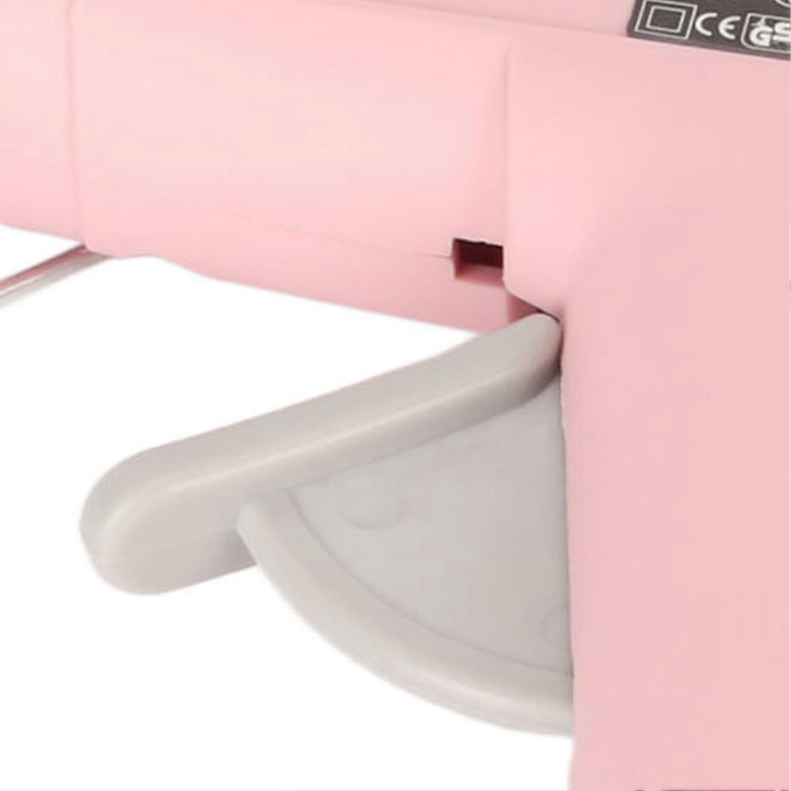 Hot Melt Glue Machine 20W Mini DIY Hot Glue Tool with 50 7mm Glue Sticks for Home School 110‑240V Pink EU Plug