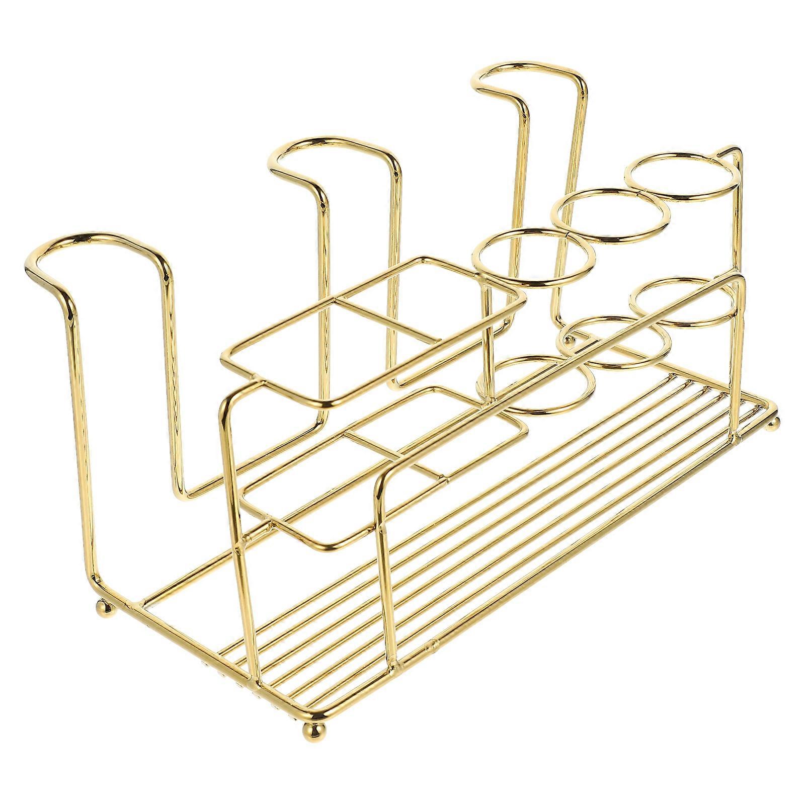 1 Set Stainless Steel Toothbrush Cup Holder Punch free Wall mounted Toothpaste Storage Rack