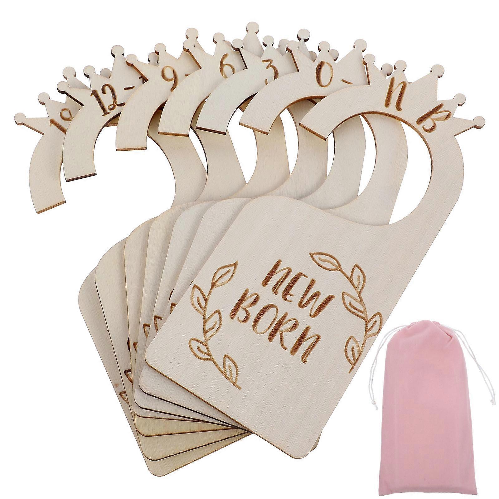 Closet Organizers Clothes Dividers with Month Labels for Wardrobe Essential Storage Nursery Parents Use