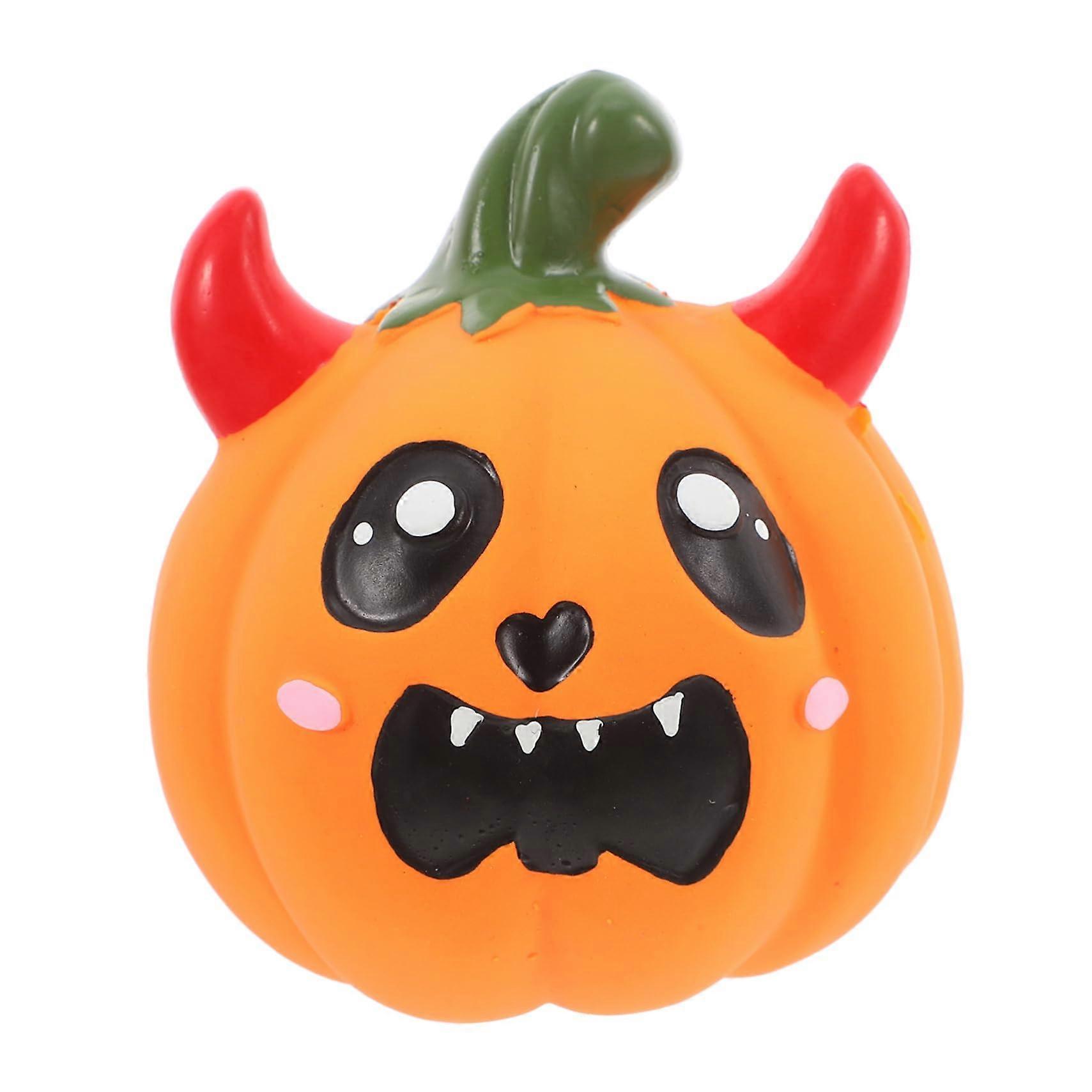 Cuddly Dog Toy With Pumpkin Design, Interactive Squeaky Plush, Halloween, For Dogs And Cats, Promotes Healthy Training