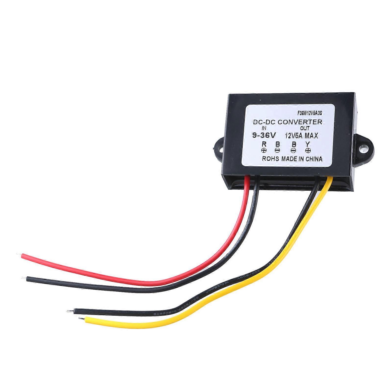9V 36V Input To 12V Output 5A Power Stabilizer For LCD TVs And LED Displays Multicolor