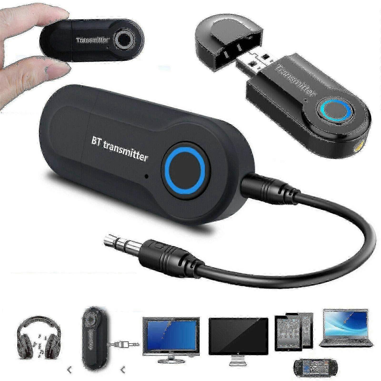 Wireless Bluetooth Audio Transmitter for TV, Phone, and PC - Music Streaming Adapter Compatible with Multiple Devices