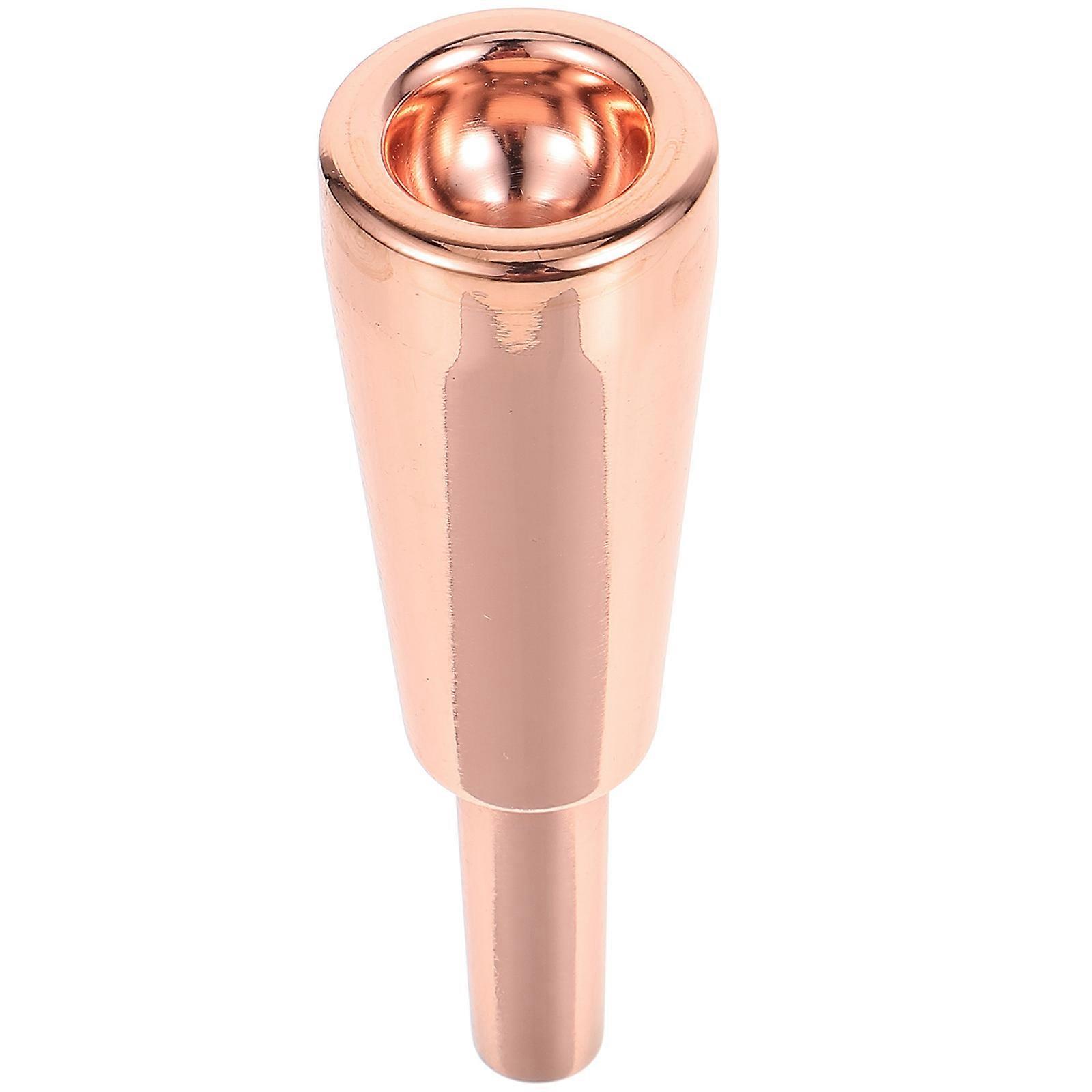 Trumpet Replacement Parts Metal Trumpet Mouthpieces For Practice Sessions And Musical Performance Rose Gold Durability 1Pack