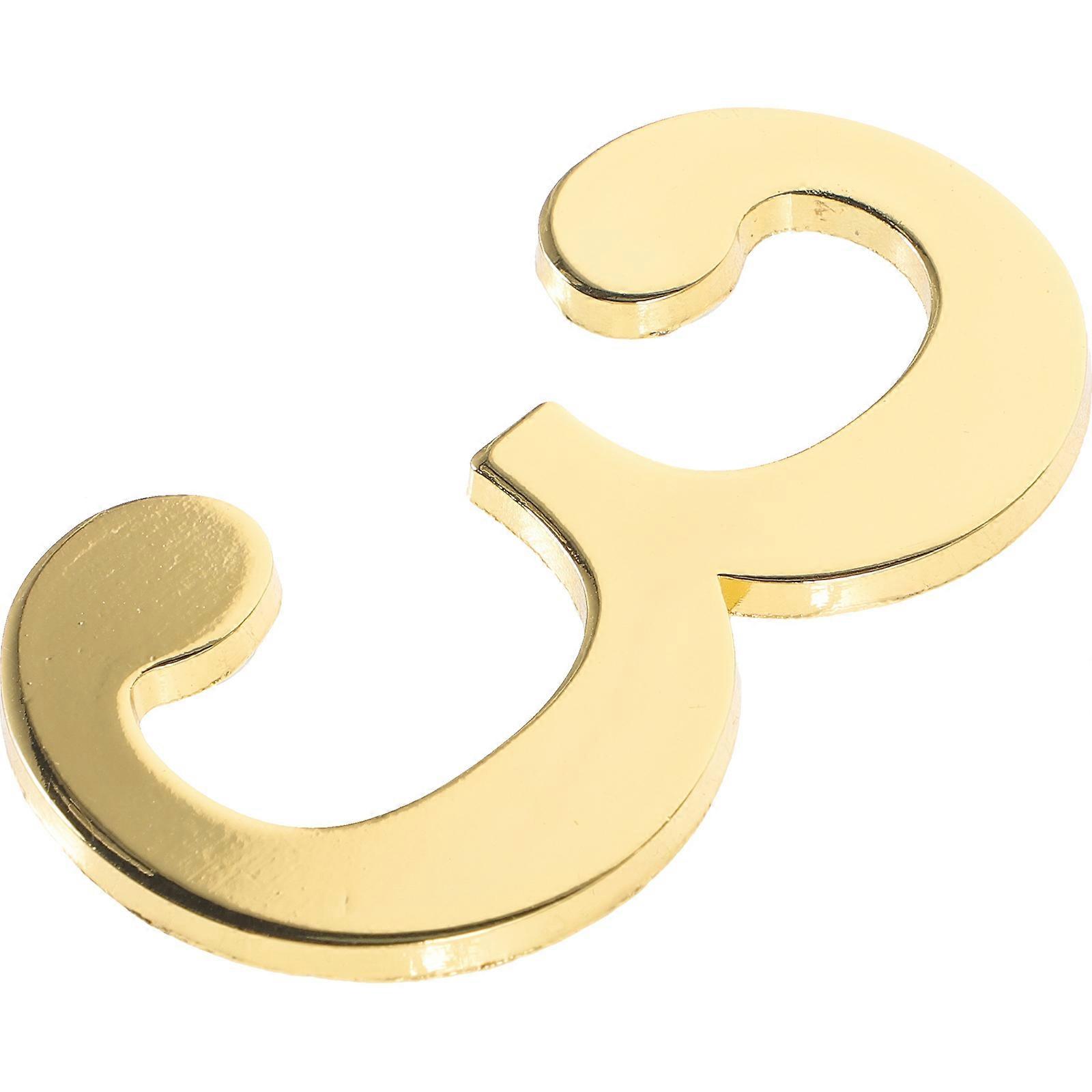 Magnetic Address Number Guidance Metal Number For Home Doors Rectangular Shape 1Pcs