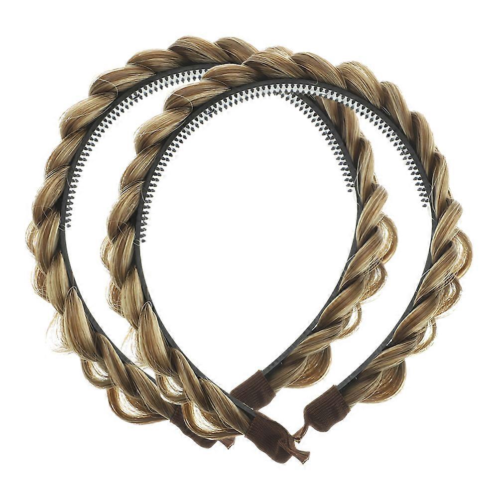 Headband Braid Resin Material For Women Stage Performance 2Pcs
