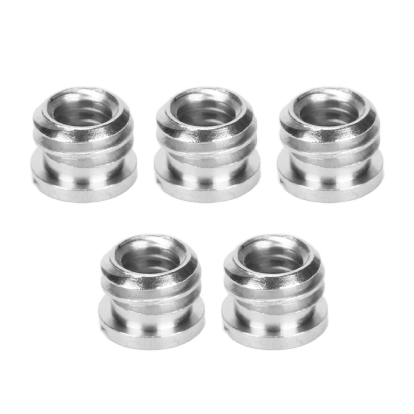 5pcs 1/4in Female to 3/8in Male Convert Screw Adapter Copper for DSLR SLR Camera Monopod Tripod