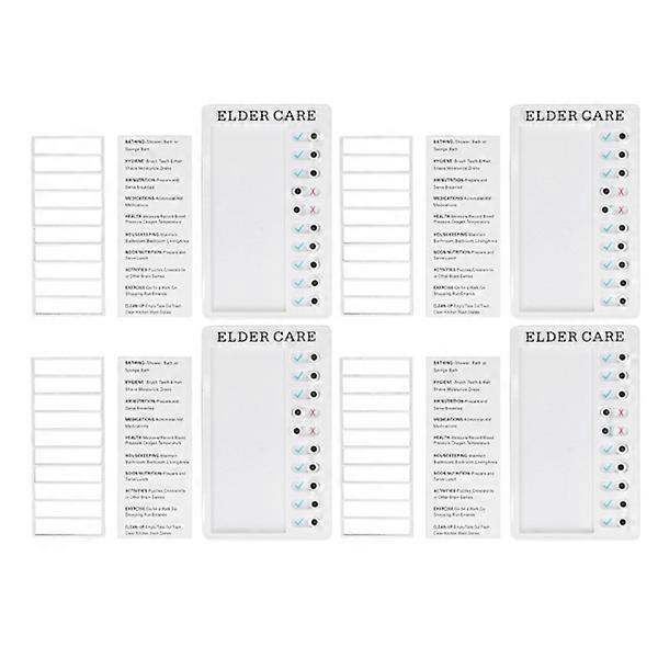 4 plăci cu lista de verificare, producție DIY, listă de verificare a sarcinilor portabile reutilizabile, diagramă de sarcini detașabilă