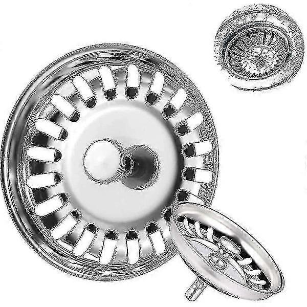 Spülbeckensieb Spülbeckenstopfen, 2er-Pack Universal-Spülbeckenstopfen, Badewannenstopper