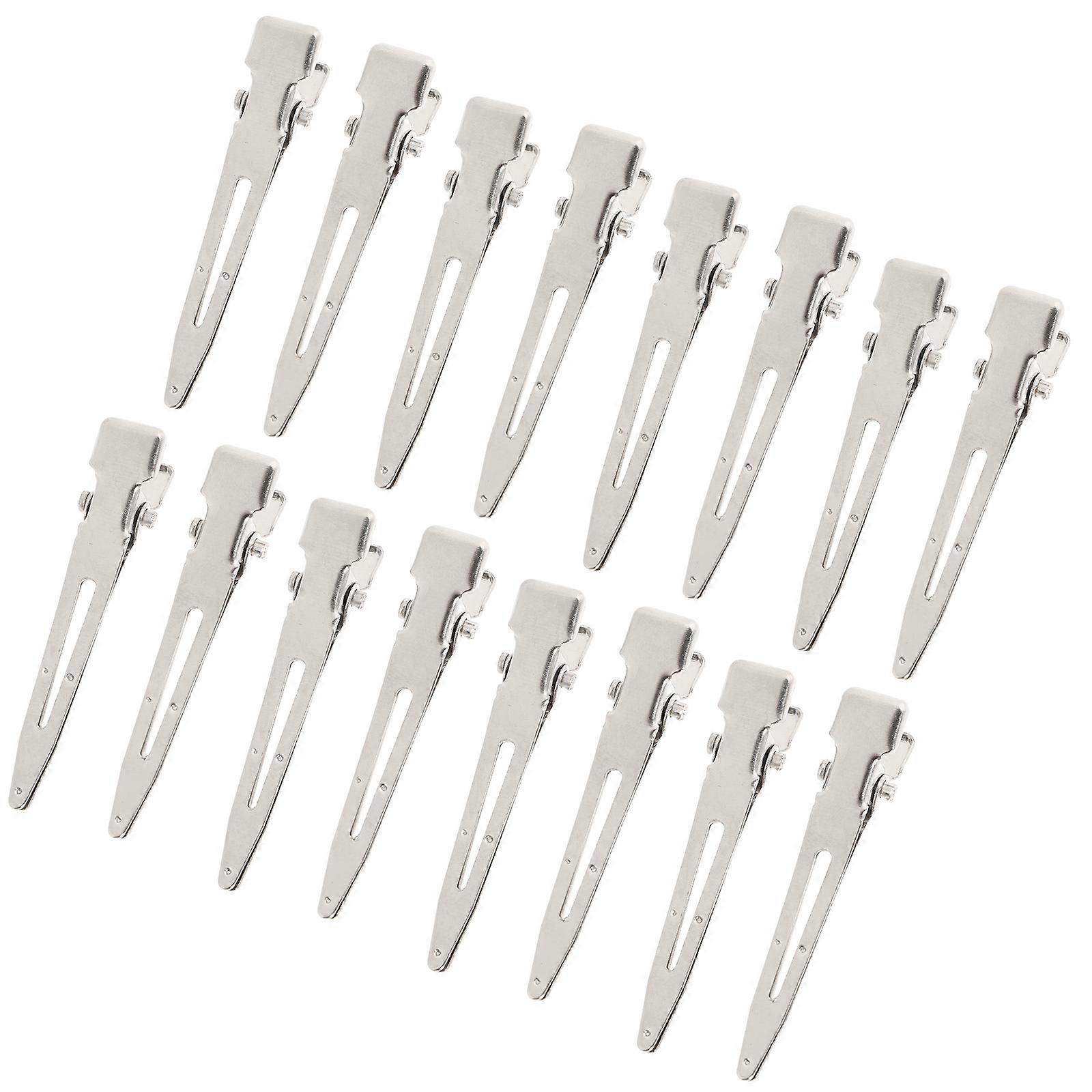 Styling Clips for Hair Sectioning 50pcs Silver Plated Alloy Durable and Fashionable Design