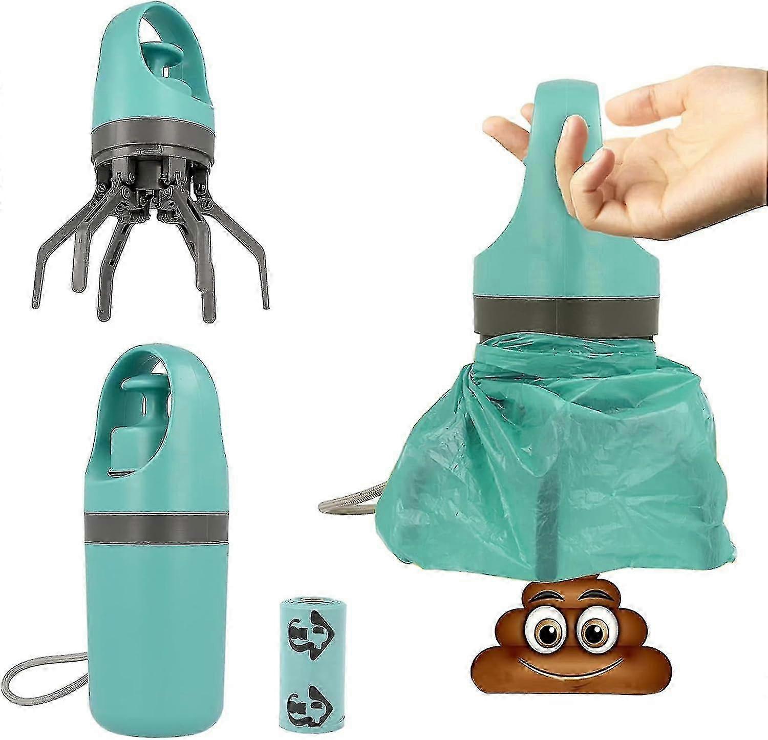 SDIGV Dog Poop Scooper - No Touch Portable Waste Pick Up Tool for Small Medium Large Dogs, Pet Cleanup Supplies