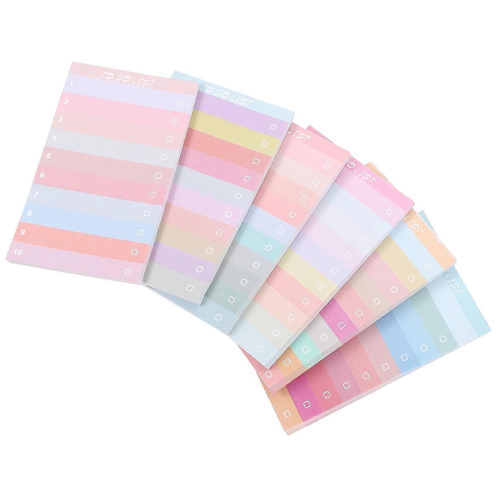 6pcs Sticky Memo Pads for Note Taking, Compact Notepads for Students, Self Stick Notes for Office, , and Reminders