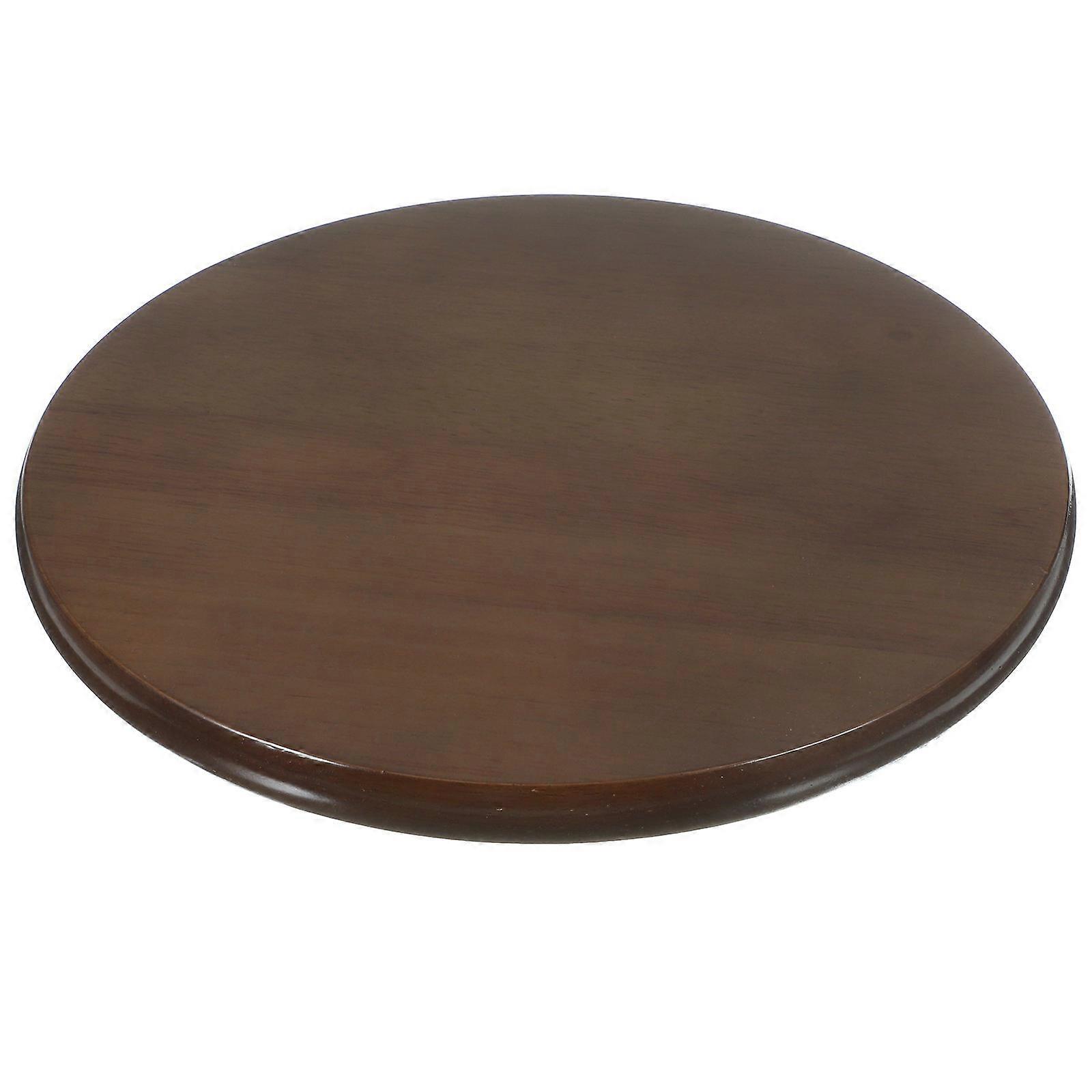 Wooden Round Stool Seat Replacement – Walnut Finish for Restaurants, Kitchens, and Bars