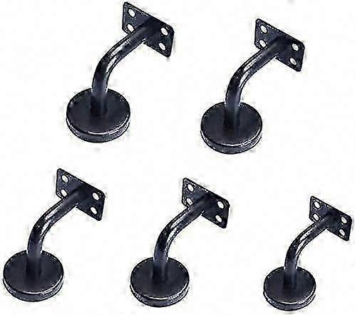 Handrail Bracket Black-stair Railing Bracket Including Screws-flat Seal-60x80cm