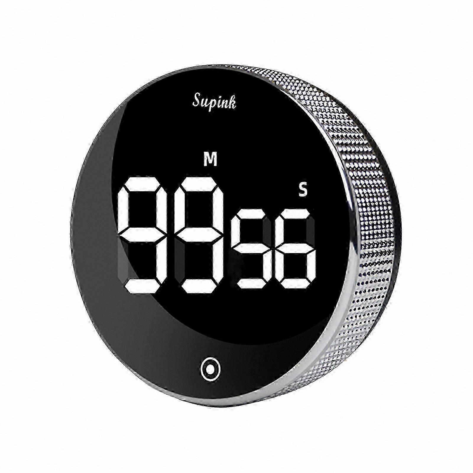 LED Digital Timer with Countdown Alarm, Magnetic Stopwatch for Shower and Home Use