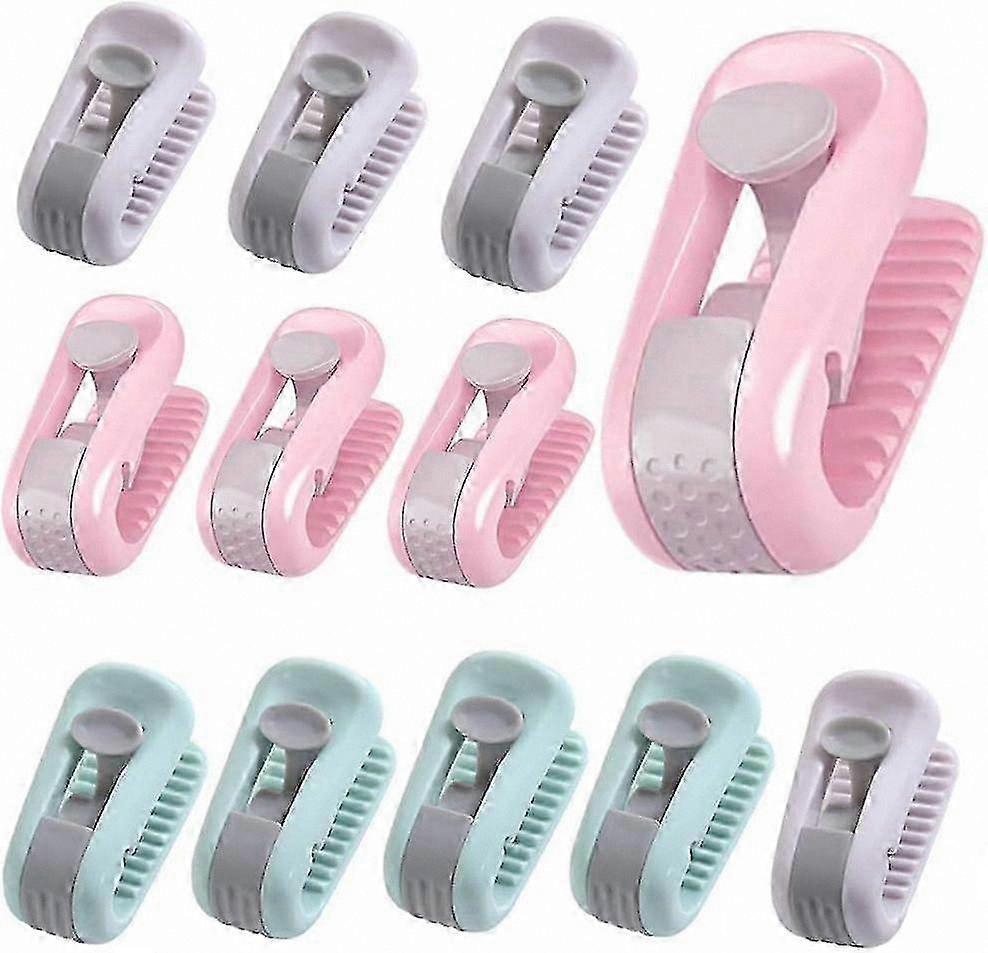 12-Pack Elastic Duvet Fasteners for Secure Quilt and Sheet Attachment Non-Slip Bedding Grips No Pins Needed