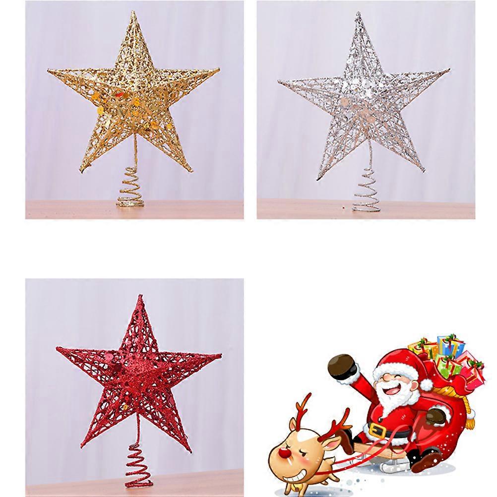 Festive Star Tree Topper, Ideal for Small Tabletop Trees, Enhances Celebration Ambiance