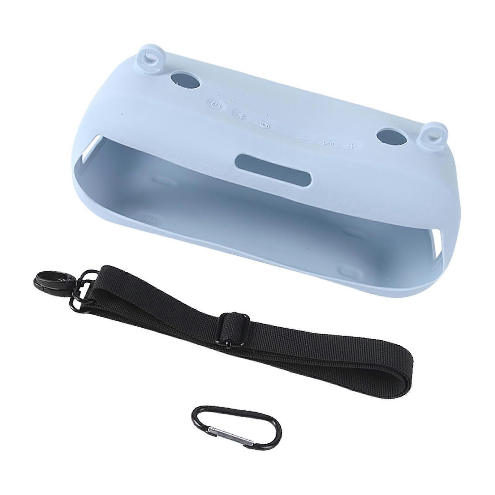 Portable Silicone Speaker Case with Shoulder Straps for Travel, Home, Office, Compatible with Bluetooth Speakers