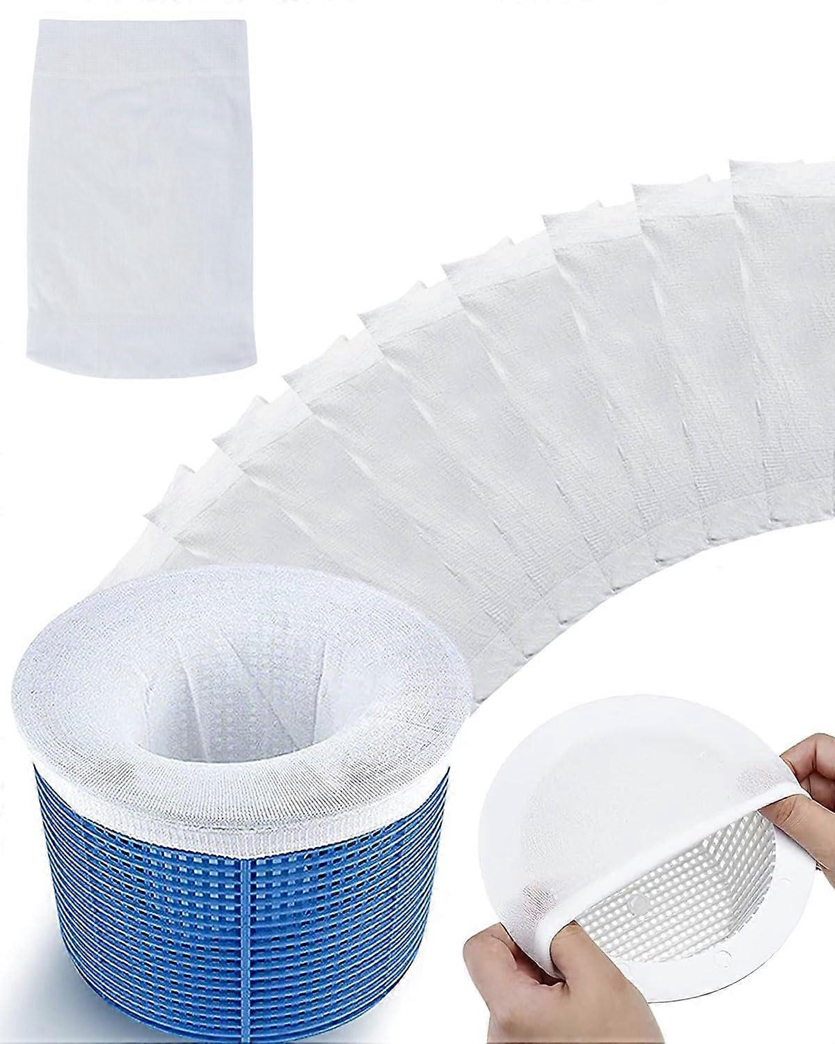 20pack pool skimmer socks, filter socks, reusable for filter baskets