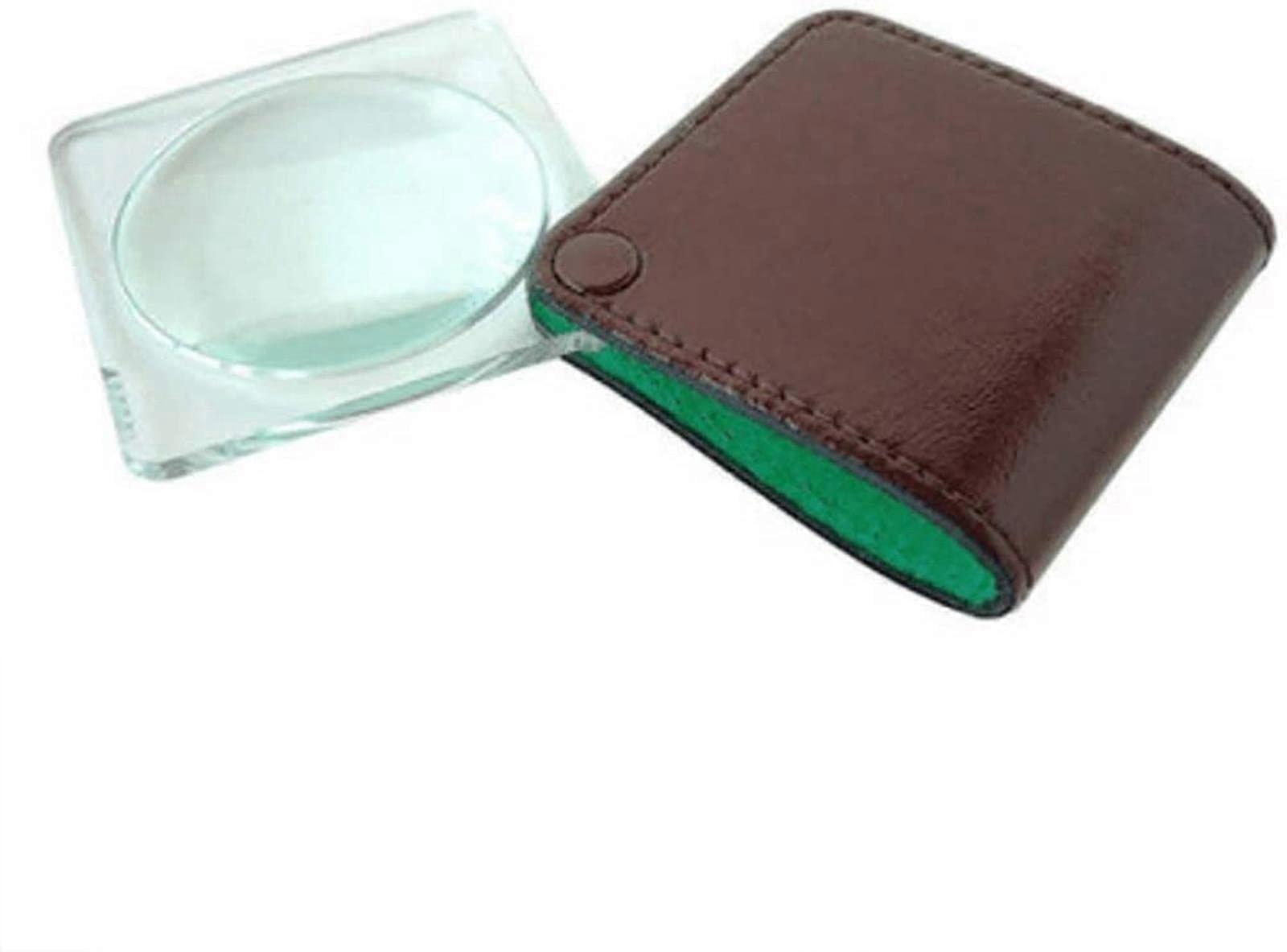 Portable Magnifying Glass 3.5x Foldable Hand Magnifier for Reading, Portable Reading Magnifier, P50, Compact and Light