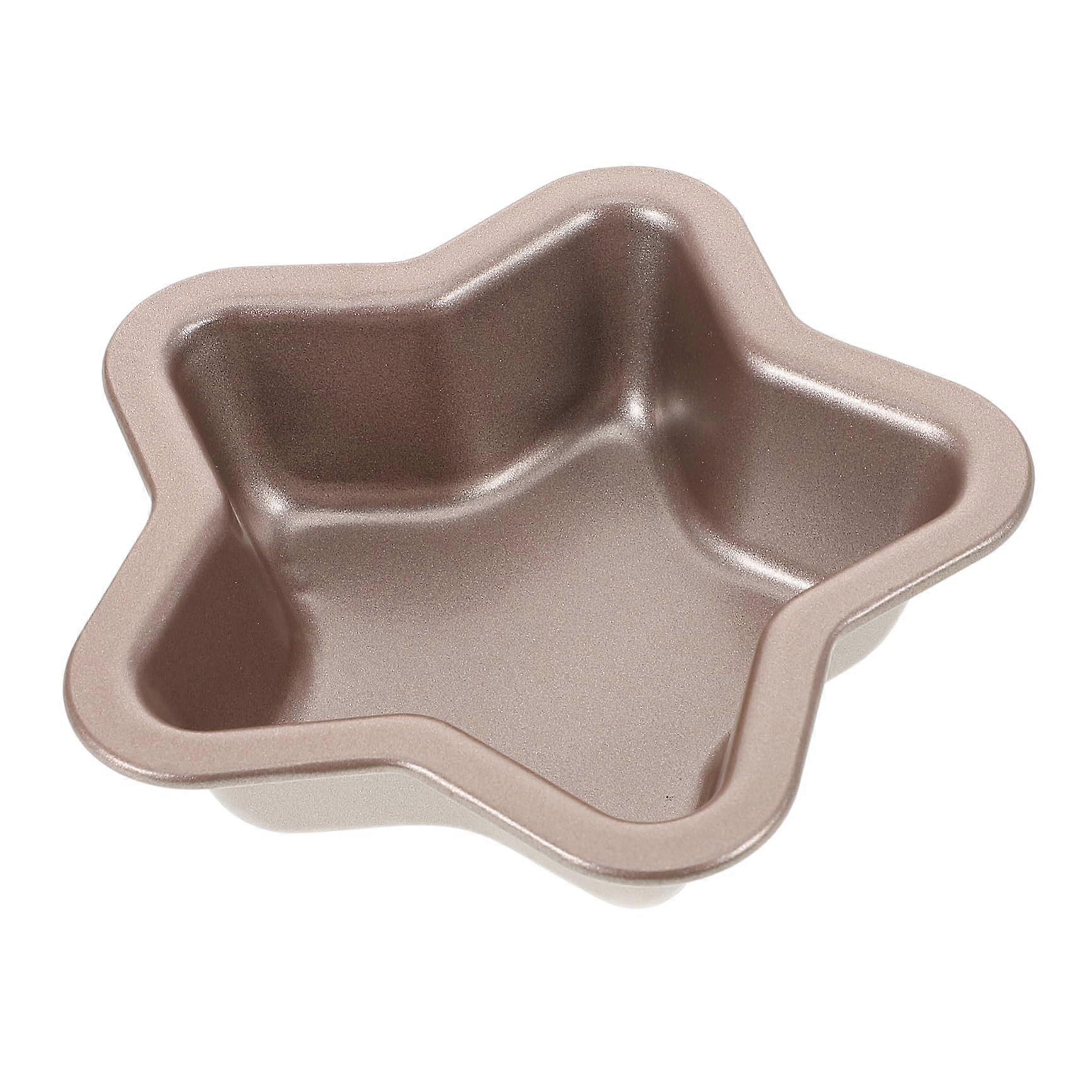 Starshaped Nonstick Cake Mold  10 cm, Gold