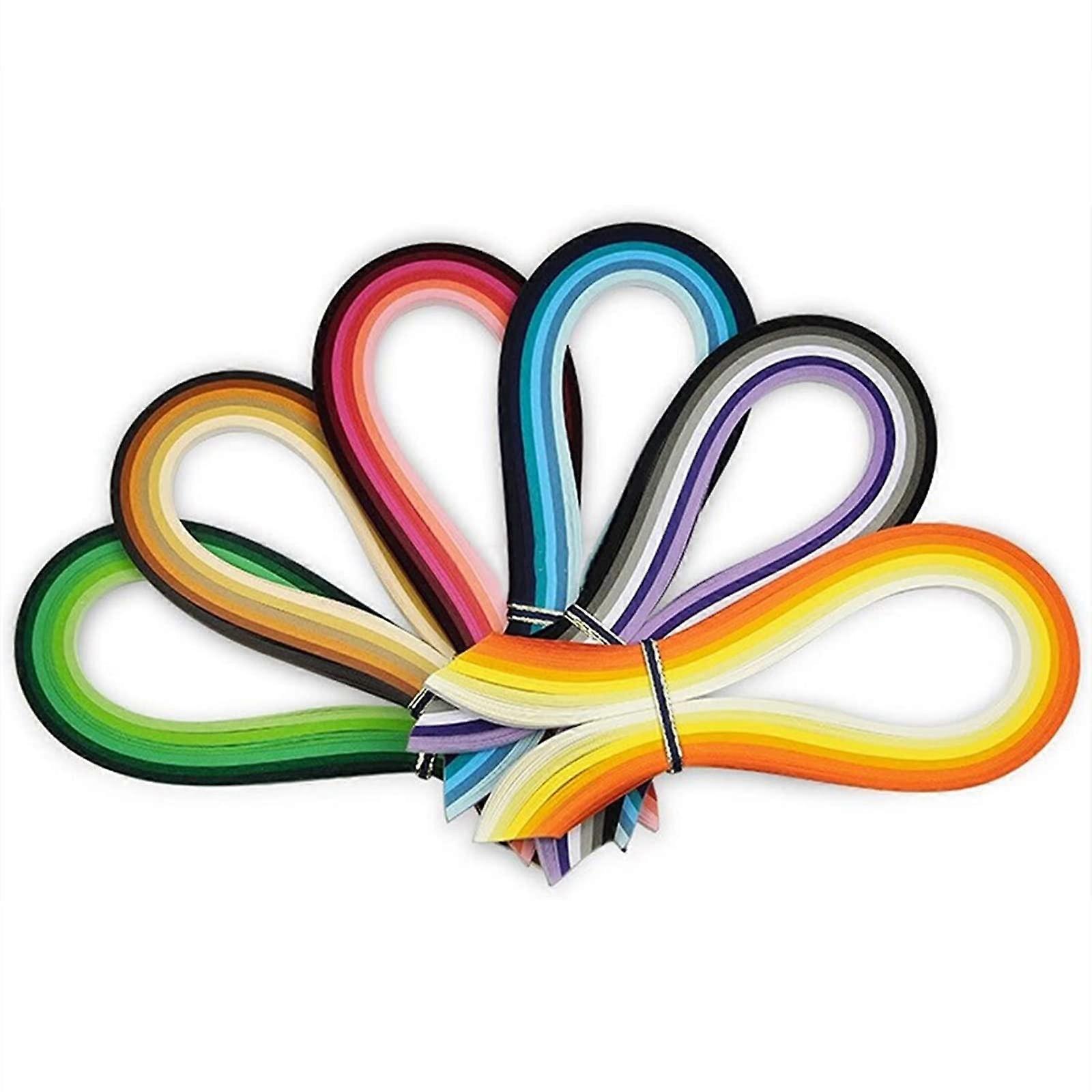 1.5 mm x 39 cm Paper Quilling Strips Kit, 720 Strips in 36 Colors, DIY Craft Paper for Quilling Projects