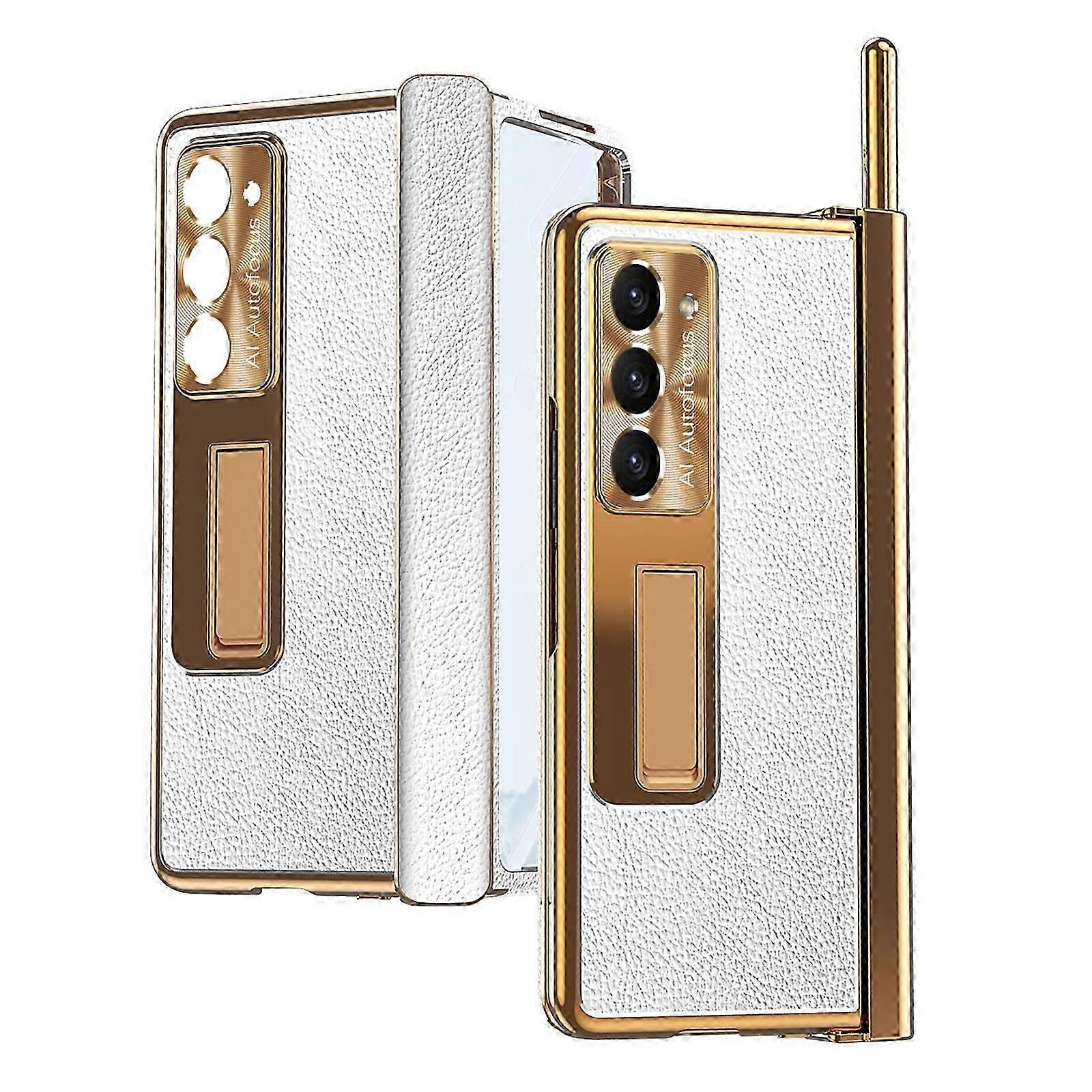 Compatible Samsung Galaxy Z Fold 5 Case with S Pen Holder & S Pen, Screen Protector Hinge Case for Samsung Z Fold 5 Case with Kickstand
