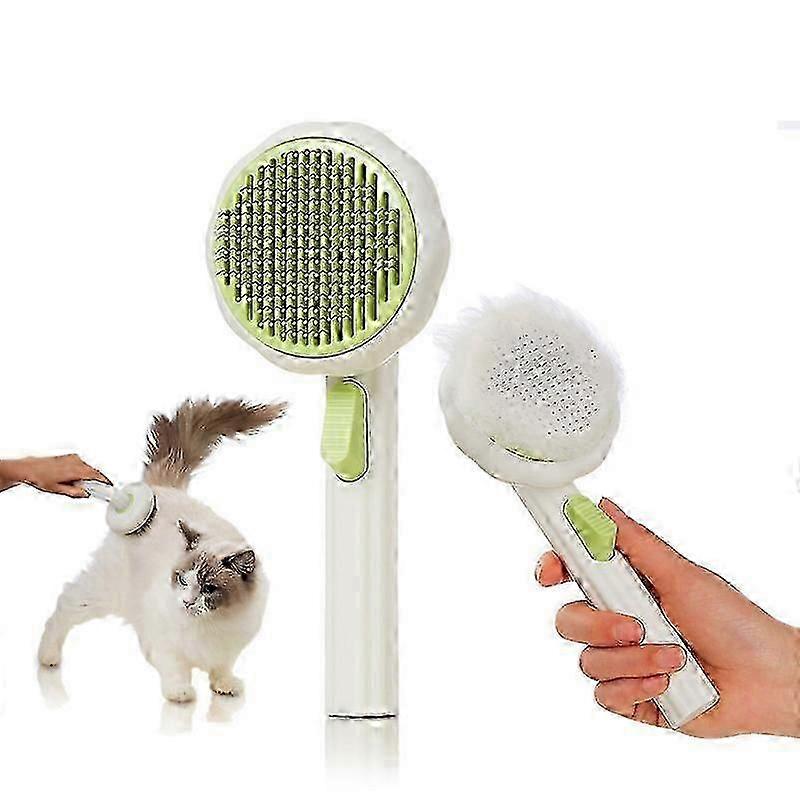 Cat Brush Dog Brush with Release Button for Shedding