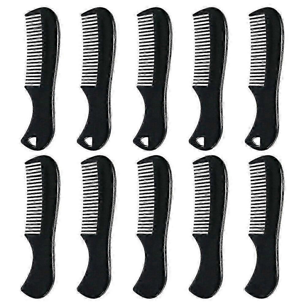 10 Pcs Pocket-Sized Mustache & Beard Combs - Durable Plastic Hairdressing Combs