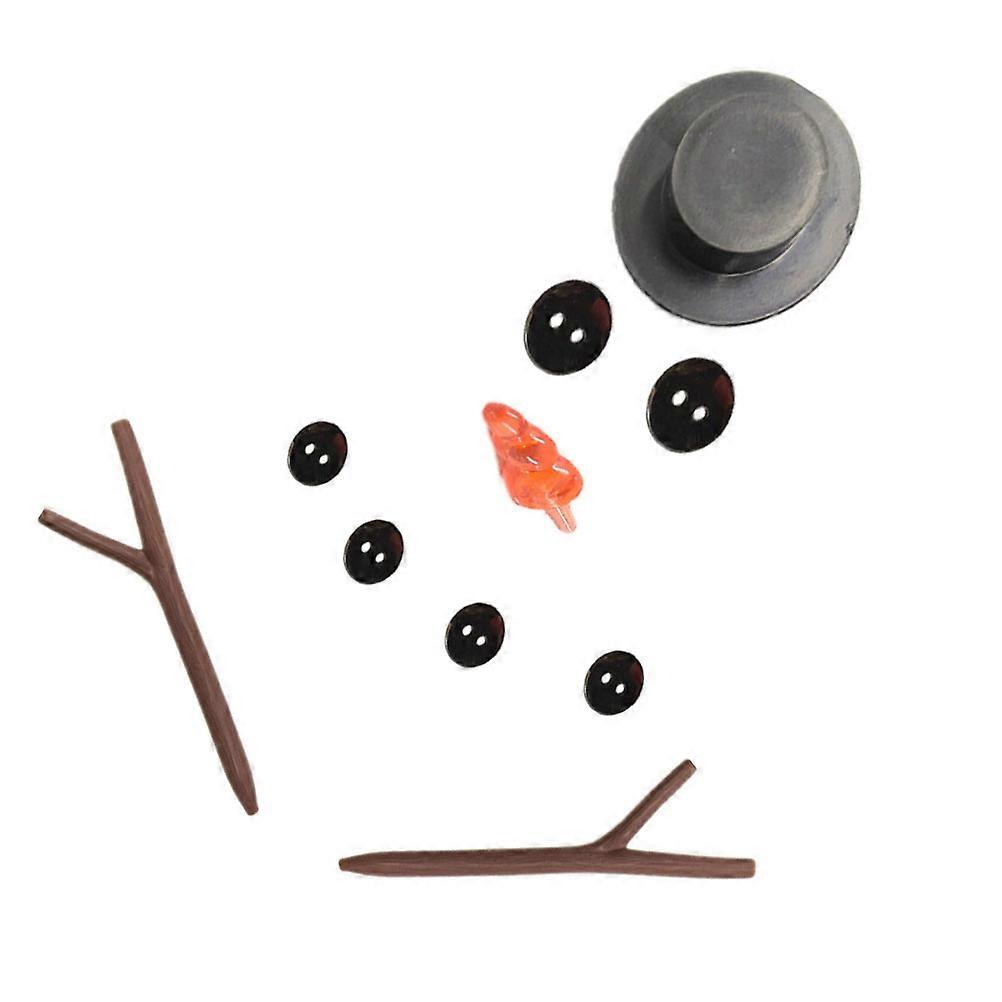 Snowman Decoration Supplies 2 Set Featuring Various Shapes Perfect For DIY Art Projects And Outdoor Fun In Winter