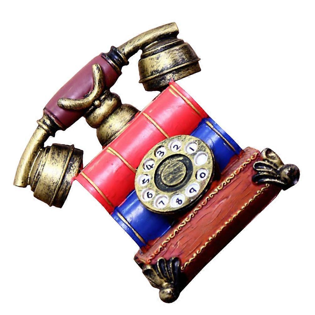 Retro Telephone Toy for Home Use Resin Material Assorted Color Lightweight and Compact 6.3 Inches